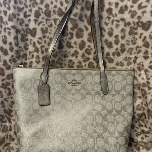 Coach Metallic city mini Tote Bag